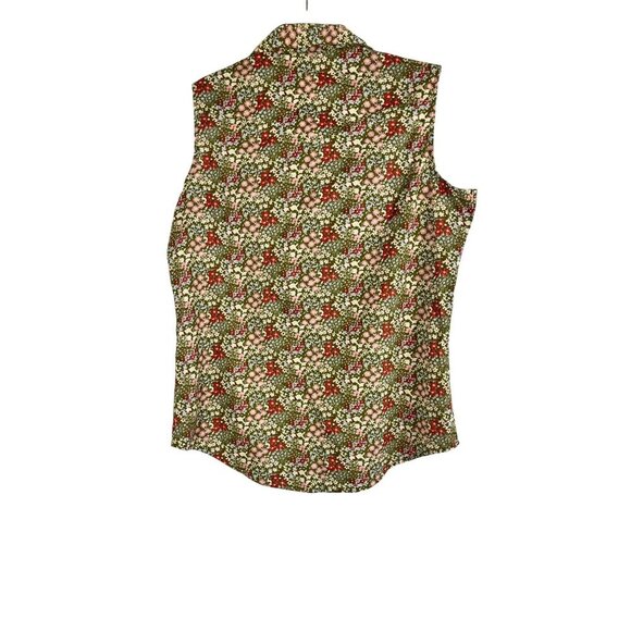 Wrangler Floral Pearl Snap Top S Country Farm Concert Boho Indie Folk Chic 80s - Picture 10 of 11